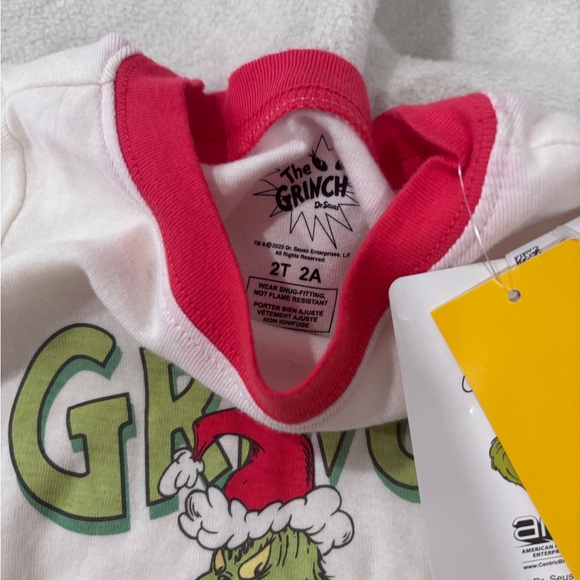 Grinch Holiday Pajama & Sweatshirt Size 2T - Picture 7 of 10